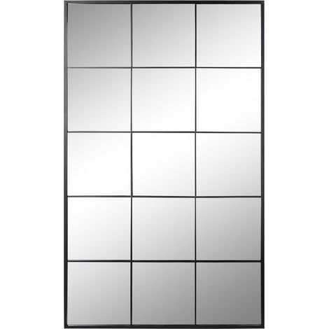 Espejo Hierro Cristal 90X2X150 Ventana Negro (1/3)
