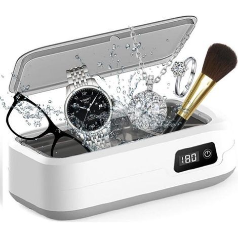 Ultrasonic cleaner, 48kHz Ultrasonic cleaner for glasses, 640ml Ultrasonic cleaner with LED digital display, 4 stages (1/5)