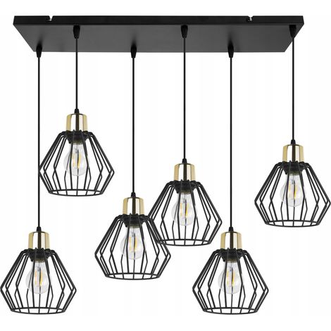 LAMPADA A SOSPENSIONE, LAMPADARIO DA SOFFITTO, PARALUME IN FILO, LED (1/5)