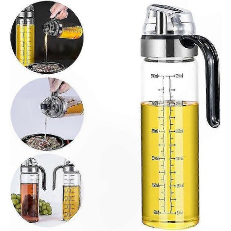 Bouteille Vaporisateur en Verre pour Huile de Cuisson, Pâtisserie, Rôtissage et Grillade - Distributeur d'Huile d'Olive Polyvalent pour Cuisine (1/5)