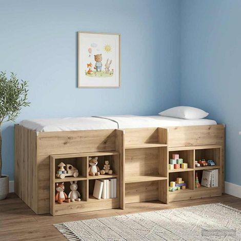 vidaXL  Bed Cabinet  2 pcs Artisan Oak 66 x 33 x 48 cm Engineered Wood