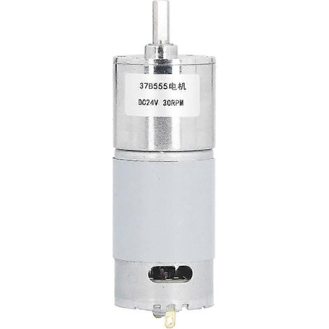 Moteur réducteur à vis sans fin 37B555, 24V DC, 30 tr/min, pour ouvre-fenêtres et treuils miniatures, moteur électrique compact (1/5)