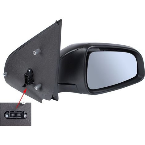 Opel Astra III H 2003- retrovisor exterior el茅ctrico calefactable NEGRO derecho (1/2)