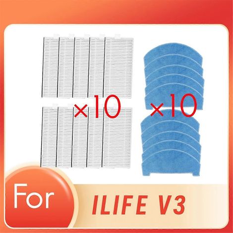 Lot de 20 pièces de rechange pour robot aspirateur ILIFE V3X (1/5)
