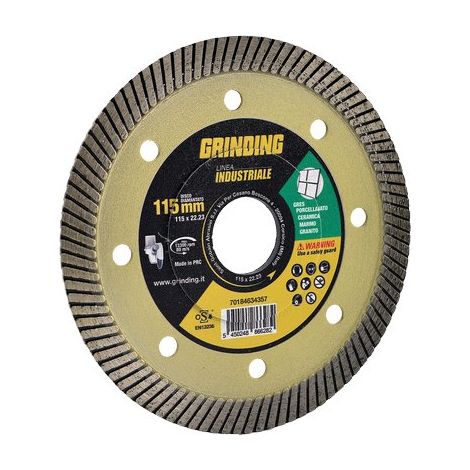 Disco Diamantato Turbo Gres Industrial Grinding 115 x 22,2 mm H 1,4 mm