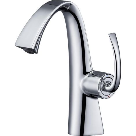 Robinet de Lavabo, Moderne Renard Forme, RF0300 Mitigeur Lavabo, 59A Laiton Mitigeur de Salle de Bain, Poignée Unique Robinet Salle de Bain Chaud ou Froid, Anticorrosion, Durable (1/5)