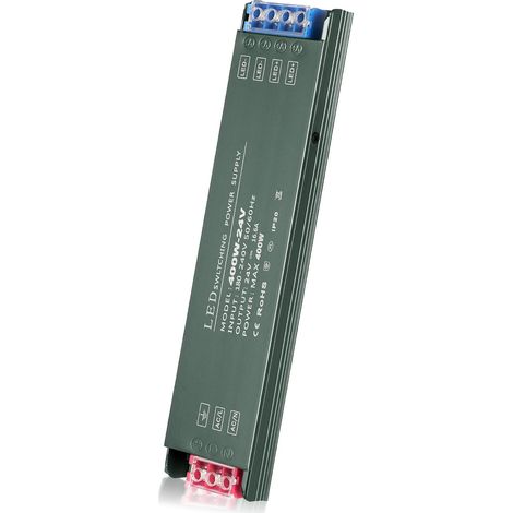 Transformateur LED 220V 24V, 400W Driver LED Tension Constante 220V AC à 24V DC Convertisseur, Ultra Mince Transformateur, d'alimentation Basse Tension LED de Tension Constante pour Bandes (1/5)