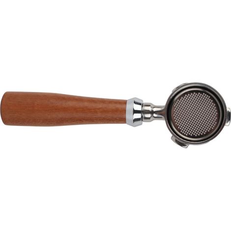 Cafetera con portafiltro sin fondo, 51 mm, aleación de zinc, mango de madera, compatible con DELONGHI ECP3420, ECP685, ECP680 (1/5)