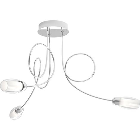 Plafoniera Contemporanea Feeling Net Metallo Cromo Vetro Trasparente 3 Luci G9 (1/3)