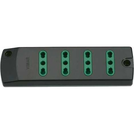 00404.Nc Prise Multiple 4P17/11 Noir