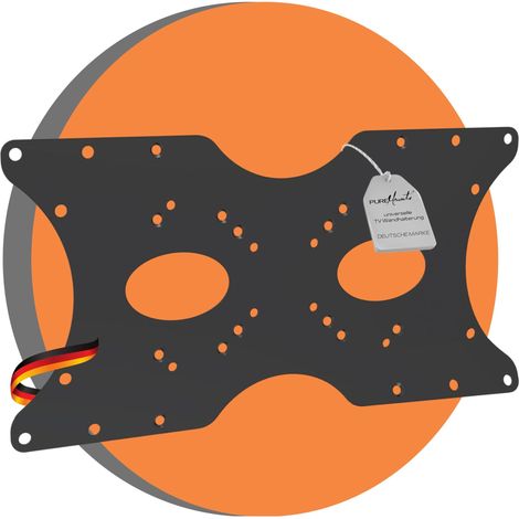 Adaptateur Vesa, Plaque d'adaptation Universelle 50x50 à 400x200 mm, pour Moniteur, TV, téléviseur, écran, Support, Support Mural, Noir (1/5)