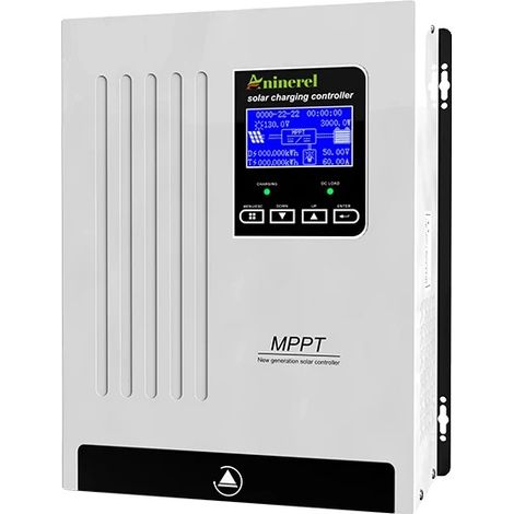 Controlador de carga solar, tecnología MPPT, pantalla LCD, 100 A (1/2)