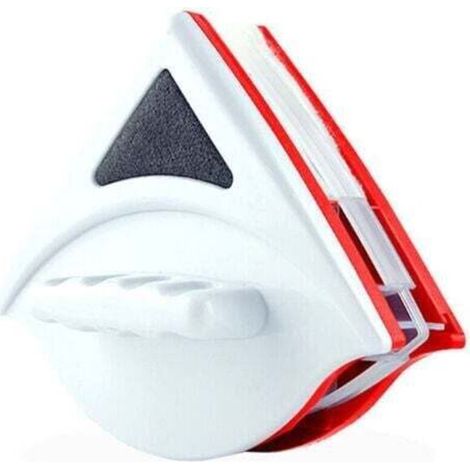 Lave Vitre Magnétique, Nettoyeur Vitre, Double Face pour Fenêtres de 15-24 mm, Professionnel, Comprend 6 Éponges, 4 Balais d'Essuie-Glace et 12 Ajusteurs d'Éponge au Total (Nettoyeur)