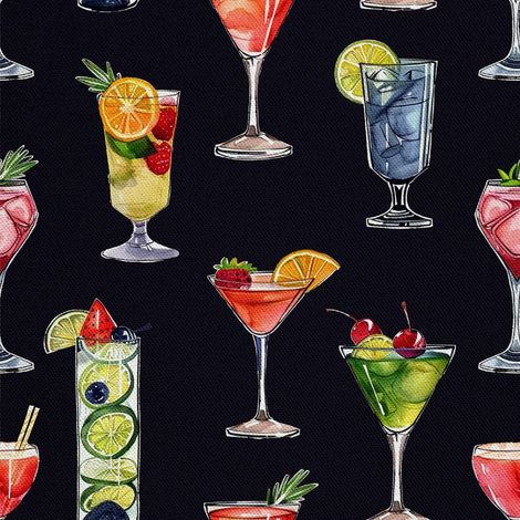 Outdoor Dekostoffe Oxford - Motiv Cocktail DX8609 (1/5)