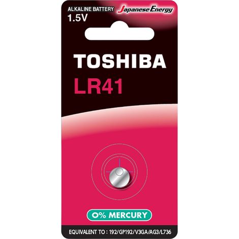 Pile alcaline Toshiba LR41 1,5 V (1 pièce) (1/2)