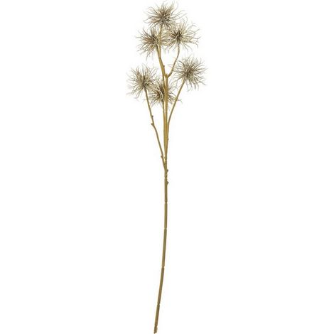 Xanthium Spray (Single Stem Flower) - Plastic - Height 81 cm - Brown