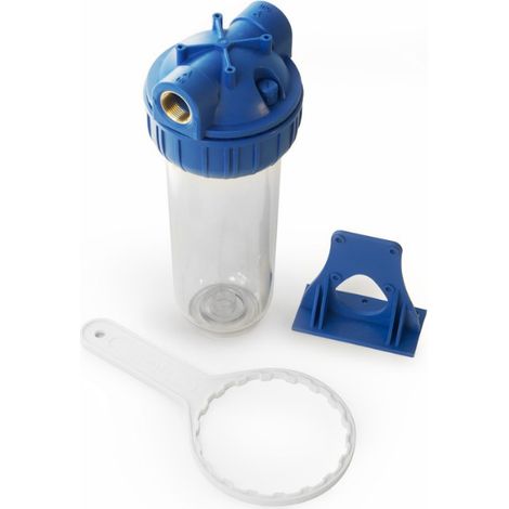 Swiss Aqua Technologies Filtro trasparente con raccordo in ottone da 3/4' (SATHF34)