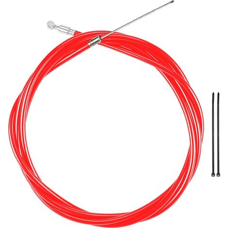 Câble de frein pour trottinette électrique pour M365 1S Essential, 185 cm, âme en acier, Pièce de rechange pour système de freinage avant et arrière, Rouge (1/5)