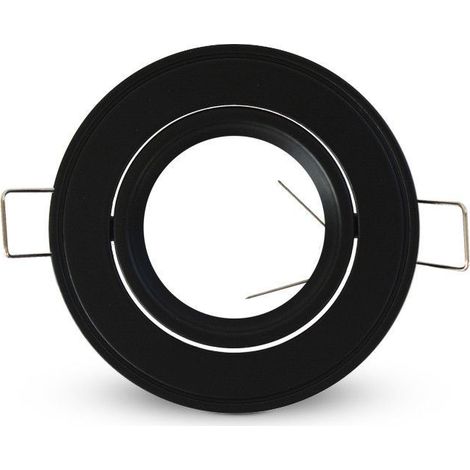 Soporte para techo Rondo orientable Negro Ø86 mm Miidex Lighting® (1/3)