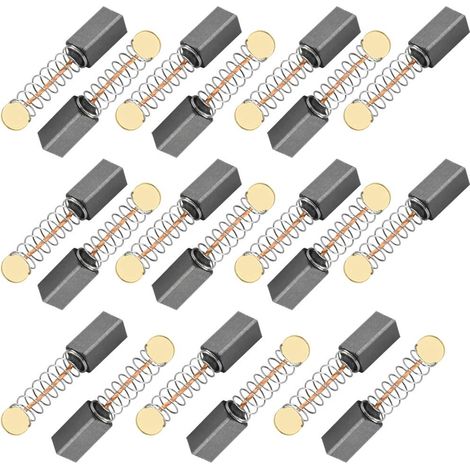 20 Pièces Balai Charbon Moteur Electrique Balais en Charbon Universel Charbon pour Perceuse 5 5 11mm Charbon pour Machine Electrique Brosses de Carbone pour Ponceuses, Scies Circulaires (1/5)