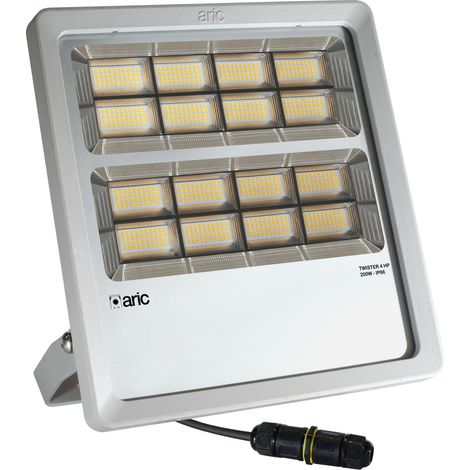 PROJECTEUR TWISTER 4 HP-R 200W 4000K IP66 IK08 réflecteur 90° 32000lm 50000h ARIC 51738 (1/3)