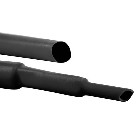 Hongshang ART002311 Gaine thermorétractable sans colle noir 12 mm 4 mm Taux de retreint:3:1 Marchandise vendue au mètre Q973732