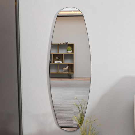 Spiegel Pray, Oval, Wandmodell, Struktur Transparent, Größe 40x120 cm, Transparent (1/5)