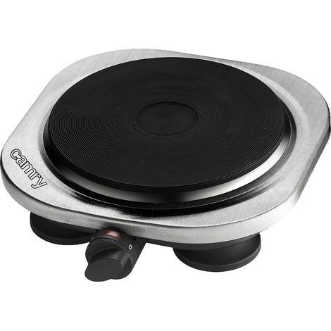 Plaque de cuisson électrique CR6510 - 1 feu noir - 1500W - 185 mm -Pieds antidérapants CR6510 (1/4)