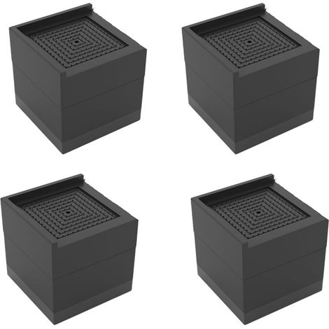 Patas antideslizantes de TPU para muebles, 7,8 cm, elevadores apilables para cama, sofá o armario, protectores de suelo.