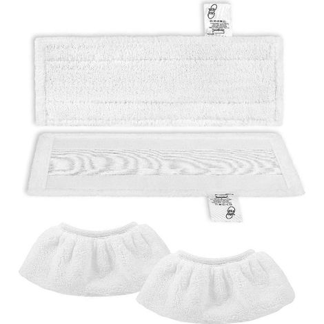 4-teiliges Set Mikrofaser-Dampfmopps für Kärcher EasyFix SC 1, SC 2, SC 3, SC 4, SC 5 Bodendüsen und Handdüsen (1/5)