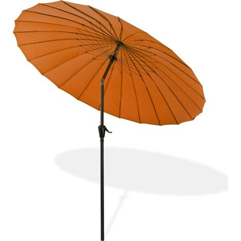 Sonnenschirm Gartenschirm Sonnenschutz Schirm Kurbelschirm Tokio 2,5m terracotta (1/5)