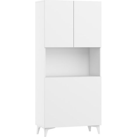 Escritorio plegable MEGAN 1 oficina doméstica blanco mate (1/5)
