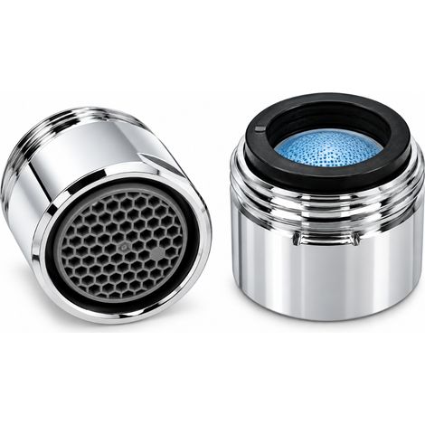 Schläfer 100020  2PZ- Aeratore Femmina M18 Universale, Rompigetto Rubinetto Miscelatore Bagno e Cucina, Filtro Anticalcare, Filetto Esterno M18X1,  Compatibile con NEOPERL HONEYCOMP TT Cromo. (1/5)