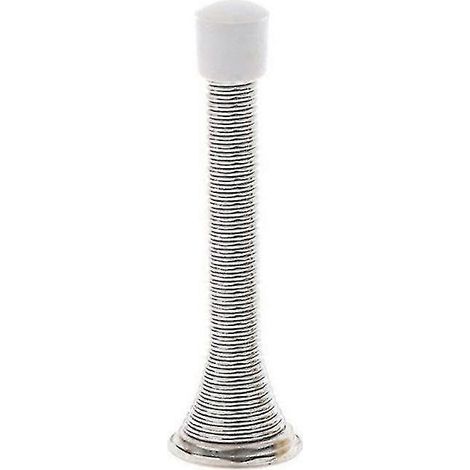 Butée de ressort de porte, butée de ressort de plinthe robuste et durable, indéformable (4 pièces, argent) (1/3)