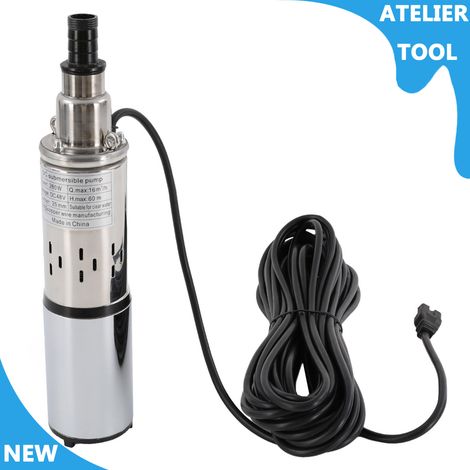 ATELIER 280W 48V DC pompe à eau de puits profond 16L/min panneau solaire alimenté pompe à eau de puits profond (1/5)