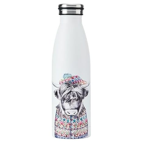 Mikasa Botella de agua Tipperleyhill de 500 ml, vaca, con funda (1/5)