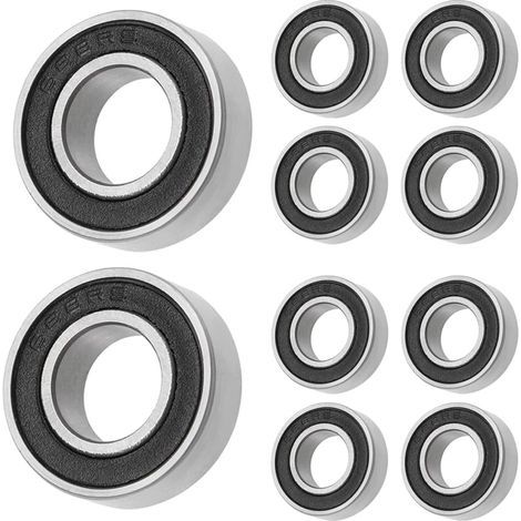 Lntyq Lot de 10 roulements à billes 688-2RS - Pour patins à roulettes, appareils ménagers, machinerie, industriels (8 x 16 x 5 mm) (1/5)