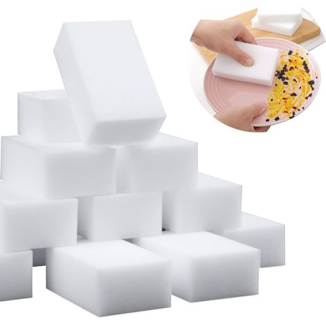 10er-Pack extra dicke und strapazierfähige Melamin-Zauberschwämme in Großpackung – Schaumstoff-Reinigungspads für verschiedene Oberflächen – Badewanne, Boden, Fußleisten, Badezimmer, Wandreiniger.