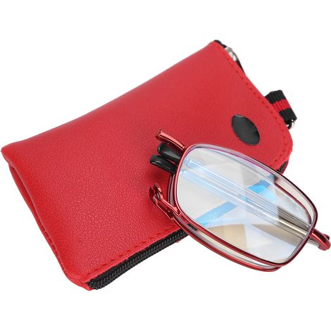 Lunettes de lecture anti-lumière bleue, pliables et multifocales, pour presbytes (+150 rouge) (1/5)