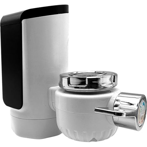 Grifo eléctrico de agua caliente instantánea, no requiere instalación, gran pantalla digital, resistente al agua (IPX4), lavabo de ABS, 110V/220V (1/5)