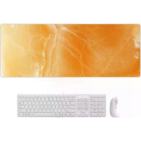 Tapis de souris en caoutchouc effet marbre - 300 x 800 x 4 mm, résistant à l'usure, aspect marbre agate (1/2)