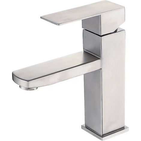 304 Edelstahl Badezimmer Wasserhahn Heißes und Kaltes Wasser Wasserhahn Badezimmer Waschbecken Wasserhahn Unter Waschbecken Waschbecken Wasserhahn (1/4)