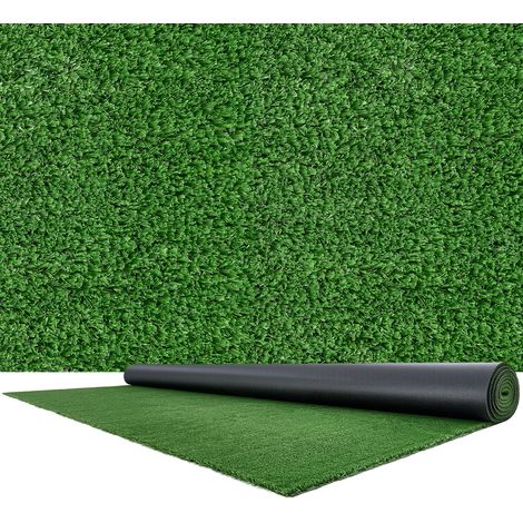 VEVOR Gazon Synthetique 548,64x304,8 cm, Tapis Gazon Artificiel, Rouleau de Pelouse Artificielle, Hauteur de Fibre 1,5 cm, avec Trous de Drainage, pour Terrasse, Balcon, Jardin, Interieur et Exterieur (1/5)