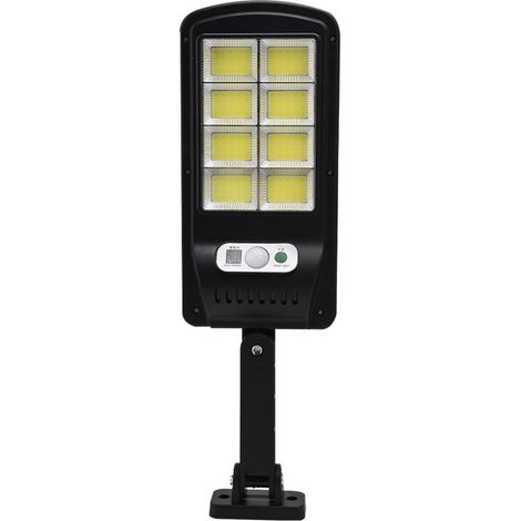 Lampadaire solaire à détecteur de mouvement, applique murale LED intelligente avec télécommande, éclairage COB puissant, petit lampadaire octogonal COB (trois fonctions), télécommandé. (1/5)
