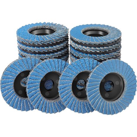 12 Disques à Lamelles 76mm Zircone Grains 40-120 Pour Meuleuse D’Angle (1/5)