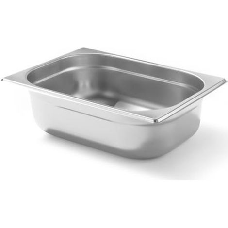 Contenedor GN 1/2, altura 100 mm, acero inoxidable - Hendi 800331 (1/2)