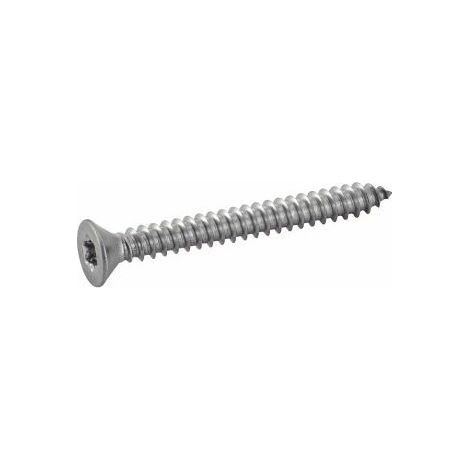 Vis à tôle tête fraisée, torx inox - Longueur: 80 - Qualite Inox: A2 - Diamètre: 6,3