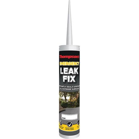Thompson's Emergency Leak Fix - Clear, 310ml Cartridge - Ronseal RSLTLF310ML