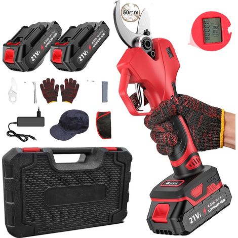 Sécateurs Électriques, Moteur Sans Balais, Design Sans Fil, Avec 2batterie (1/2)
