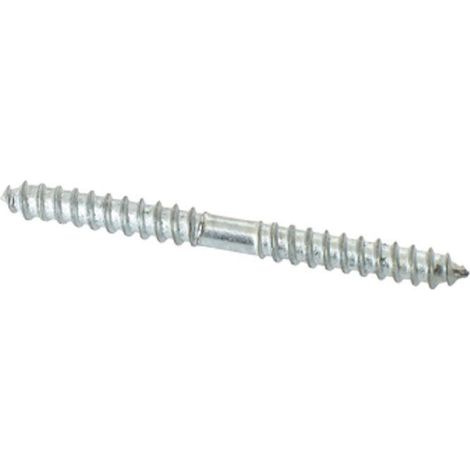 Vis à bois 2 filets acier zingué 4x50 - Lot de 15